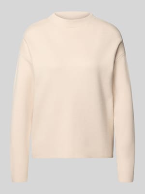 Oversized gebreide pullover met geribde opstaande kraag Shop The Look MANNEQUINE