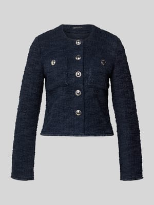 slim fit blazer in bouclé-look Shop The Look MANNEQUINE
