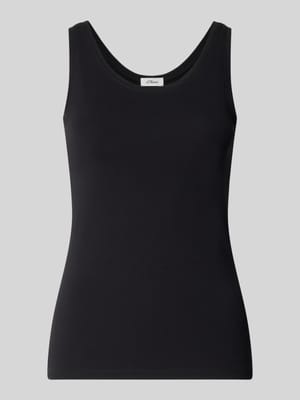 Slim Fit Tanktop aus Baumwoll-mix Shop The Look MANNEQUINE
