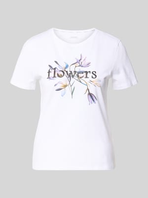 T-Shirt mit Strasssteinbesatz Shop The Look MANNEQUINE