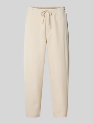 Hose mit elastischem Bund in Plissee-Optik Shop The Look MANNEQUINE