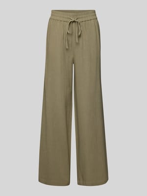 High Waist Hose aus Viskose-Leinen-Mix Modell 'VIVA-GULIA' Shop The Look MANNEQUINE