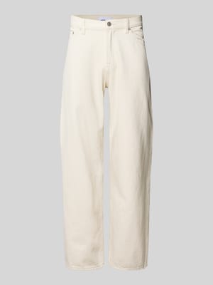 Jeans o kroju loose straight fit z kieszeniami wpuszczanymi model 'TED' Shop The Look MANNEQUINE