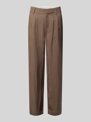 regular fit stoffen broek van lyocellmix met viscose Shop The Look MANNEQUINE