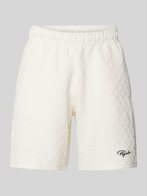 Relaxed fit korte broek met structuurmotief, model 'Jovren' Shop The Look MANNEQUINE