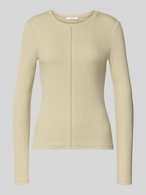 Bluzka z długim rękawem i efektem prążkowania model ‘Sadalie’ Shop The Look MANNEQUINE