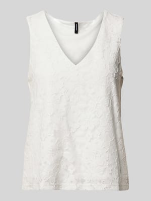 Top na ramiączkach o kroju regular fit z mieszanka bawełny model 'HONEY' Shop The Look MANNEQUINE