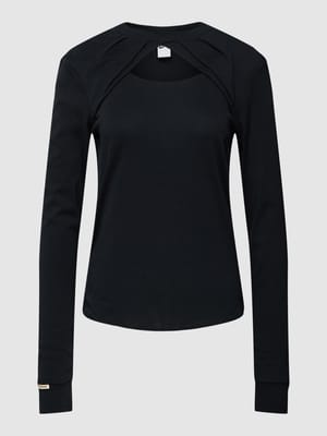 Shirt met lange mouwen en cut-out Shop The Look MANNEQUINE
