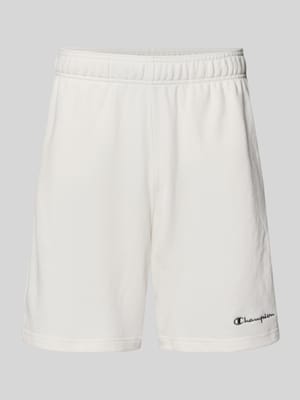 Sweatshorts mit elastischem Bund und Label-Stitching Shop The Look MANNEQUINE