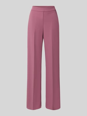 straight fit stoffen broek met persplooien Shop The Look MANNEQUINE