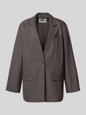 Loose Fit Longblazer mit Reverskragen Modell 'LINDA' Shop The Look MANNEQUINE