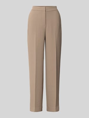 straight fit broek met persplooien model 'Dani' Shop The Look MANNEQUINE