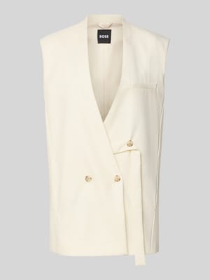 Oversized Anzugweste aus Schurwoll-Mix Modell 'JAWIKIRI' Shop The Look MANNEQUINE