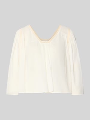 Cropped Bluse mit 3/4-Arm Modell 'ISMARA' Shop The Look MANNEQUINE
