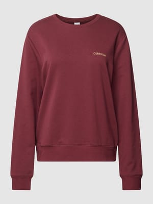 Sweatshirt met labelstitching Shop The Look MANNEQUINE