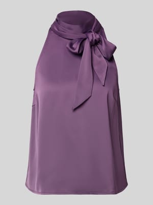 Top bluzkowy z ozdobną kokardą model 'PELLA' Shop The Look MANNEQUINE