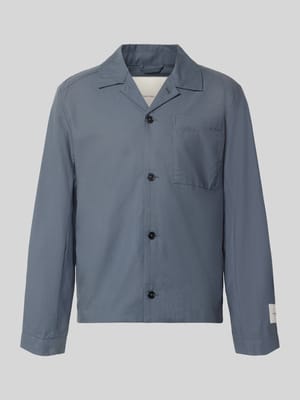 Oversized Hemdjacke aus Baumwoll-Lyocell-Mix Shop The Look MANNEQUINE