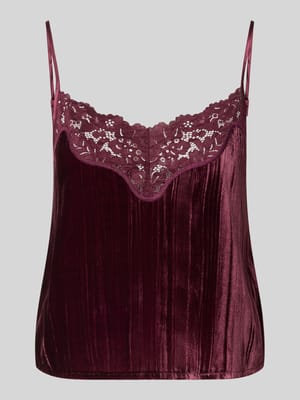 Blousetop met verstelbare spaghettibandjes Shop The Look MANNEQUINE