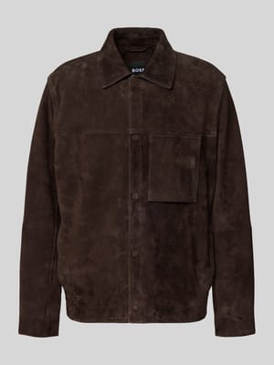 regular fit leren jack van echt geitenleer model 'C-MOLOT' Shop The Look MANNEQUINE