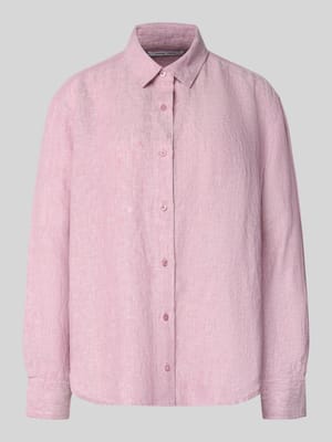 regular fit linnen blouse met knoopsluiting Shop The Look MANNEQUINE