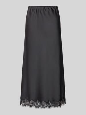 Ausgestellter Midi-Rock mit elastischem Bund Modell 'JESSA' Shop The Look MANNEQUINE