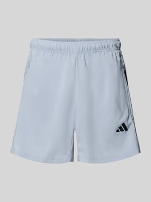 Shorts mit Logo-Print und Reißverschlusstaschen Shop The Look MANNEQUINE