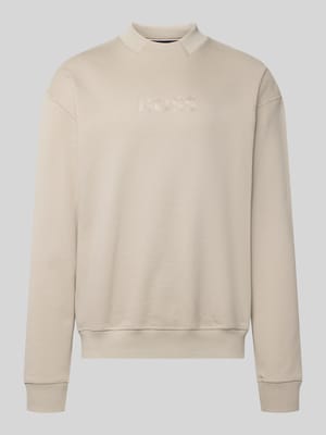 Regular Fit Sweatshirt mit Rundhals Shop The Look MANNEQUINE