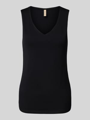 Trägertop mit V-Ausschnitt Modell 'Marica' Shop The Look MANNEQUINE