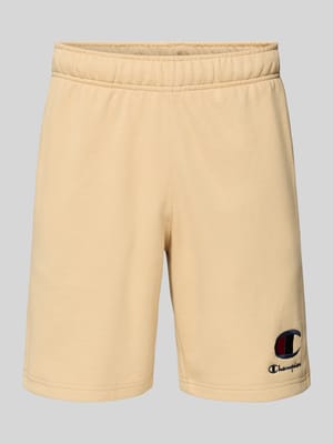 Sweatshorts mit Logo-Stitching und elastischem Bund Shop The Look MANNEQUINE