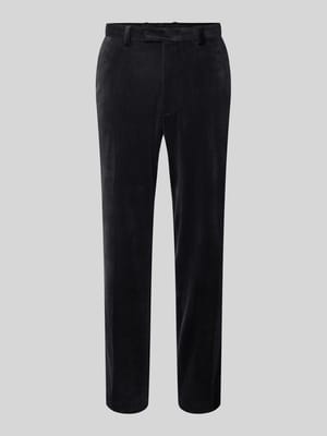 Slim fit stoffen broek van fluweel Shop The Look MANNEQUINE