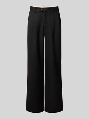 Bandplooibroek met achterzakken model 'HERITAGE' Shop The Look MANNEQUINE