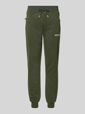 Slim Fit Sweatpants mit Logo-Print Modell 'Gordon' Shop The Look MANNEQUINE