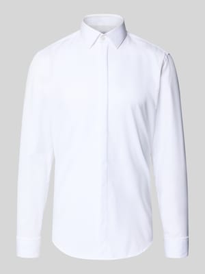 Slim fit zakelijk overhemd van katoen Shop The Look MANNEQUINE