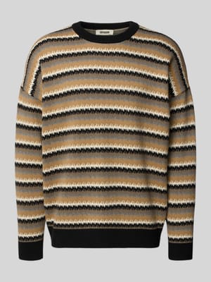 relaxed fit gebreide trui van katoen-wolmix model 'Neelio' Shop The Look MANNEQUINE