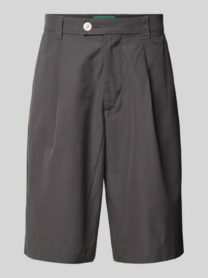 Straight Fit Bermuda mit Bundfalten Shop The Look MANNEQUINE