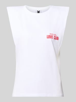 Tanktop mit Statement-Print Modell 'Love Club' Shop The Look MANNEQUINE