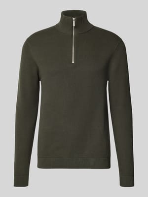 Bluza z kołnierzem o kroju regular fit z czystej bawełny model ‘DANE’ Shop The Look MANNEQUINE