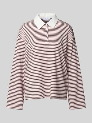 Regular Fit Poloshirt aus Lyocell-Mix Modell 'ANNI' Shop The Look MANNEQUINE