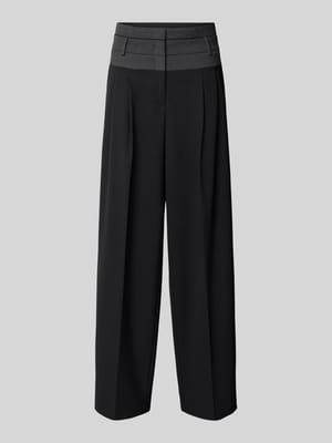 Stoffen broek met achterzakken, model 'EVELIN' Shop The Look MANNEQUINE