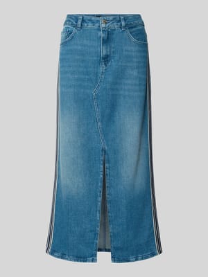 Midi Jeansrock mit Gehschlitz Shop The Look MANNEQUINE