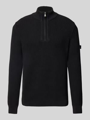 Gebreide pullover met schipperskraag Shop The Look MANNEQUINE