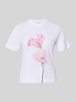 T-Shirt mit Motiv-Print Modell 'FIORE' Shop The Look MANNEQUINE