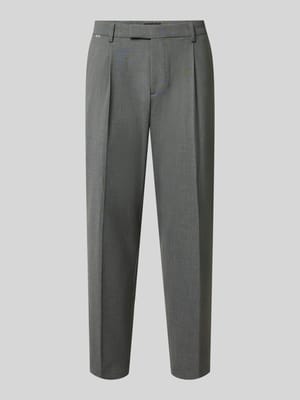 straight fit broek met viscose, model 'Salto' Shop The Look MANNEQUINE