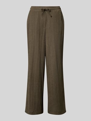 Wide Fit Stoffhose mit Strukturmuster Modell 'Mileni' Shop The Look MANNEQUINE