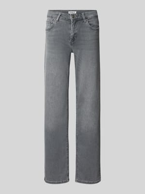straight fit jeans van katoenmix model 'BLUSH' Shop The Look MANNEQUINE
