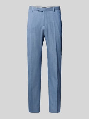 Spodnie garniturowe z mieszanki wełny dziewiczej z zaprasowanymi kantami Shop The Look MANNEQUINE