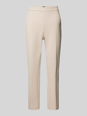 Slim fit pantalon met persplooien, model 'Tilunara' Shop The Look MANNEQUINE