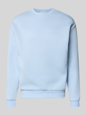 Sweatshirt mit Rundhalsausschnitt und Logo Shop The Look MANNEQUINE