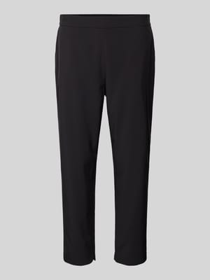 Spodnie w jednolitym kolorze z elastycznym pasem model ‘Charlie’ Shop The Look MANNEQUINE