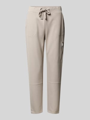 Stoffen broek van viscosemix met ritszak Shop The Look MANNEQUINE